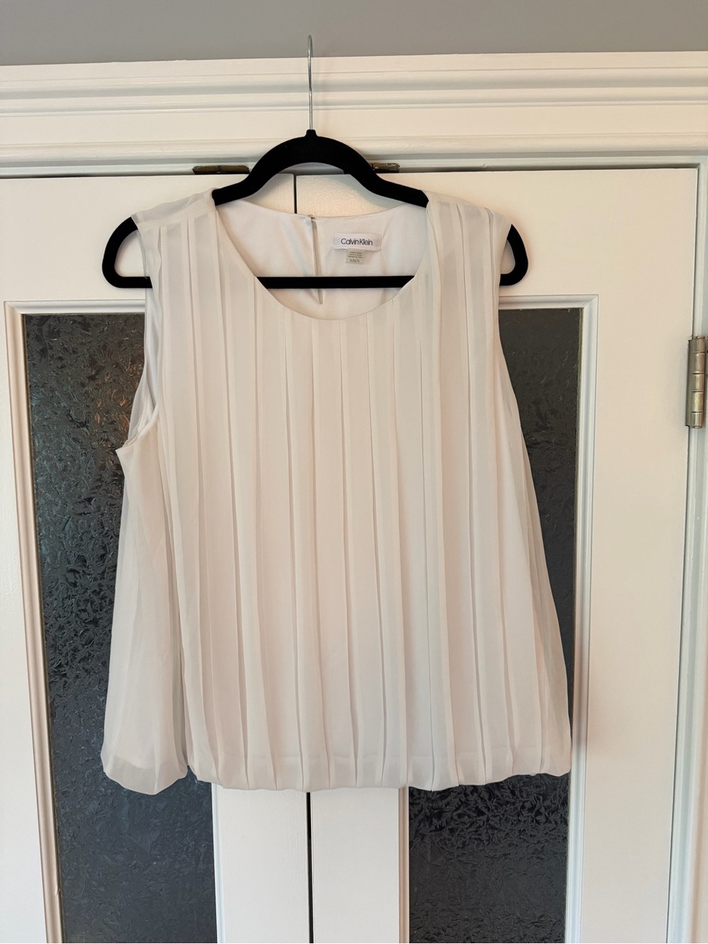 Pleated Soft Sleeveless Blouse